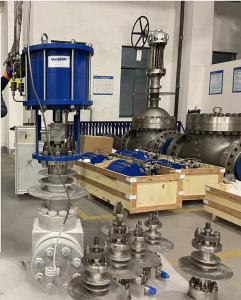 China Single  Pneumatic Linear Actuator  Cryogenic Globe Valve  with Linear Pneumatic Actuator Spring Return 200KN on sale