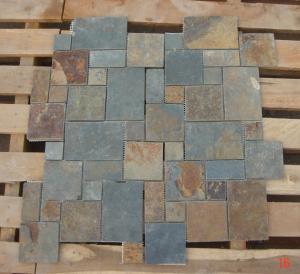 Best Rusty Split Face Slate Flagstone Patio Natural Slate Paving Stone Flagstone Walkway Pavers wholesale