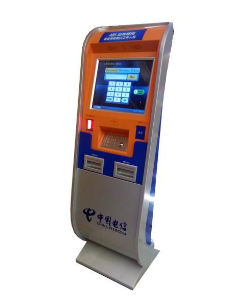 Cheap Lobby Kiosk With 2D Barcode Scanner, Ticket printer for cinema and train station.S867 for sale