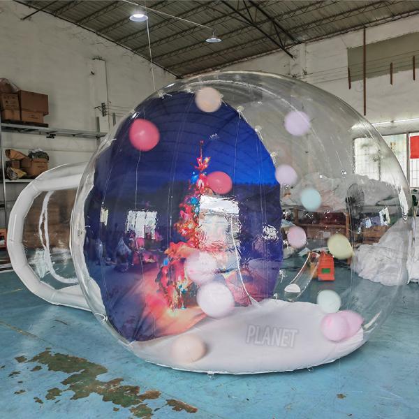 Cheap Inflatable Snow Globe Inflatable Bounce House Snow Globe Inflatbale Christmas Snowball For Christmas Decoration for sale