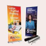 Outdoor Custom Beach Flags Aluminum Stand Retractable Display Promotional PVC
