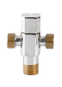 Practical Rustproof 3 Way Angle Valve , Multifunctional 90 Degree Angle Valve