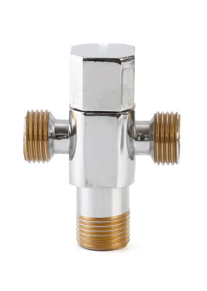 Cheap Practical Rustproof 3 Way Angle Valve , Multifunctional 90 Degree Angle Valve for sale