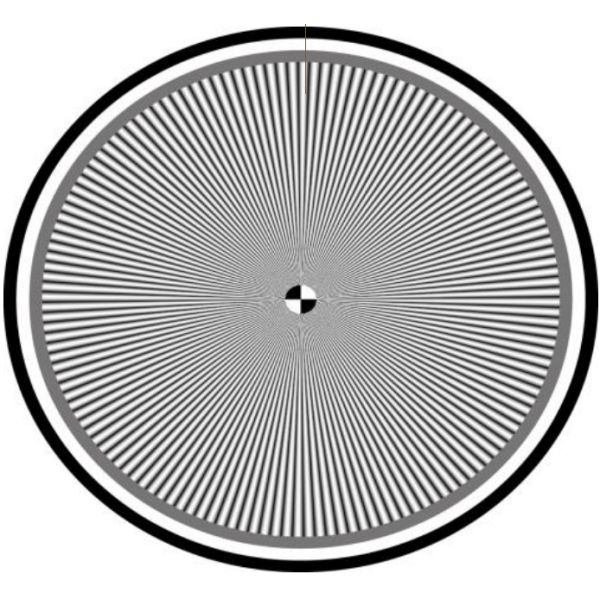 SineImage Resolution Test Target YE042 Multi Purpose Test Chart For High Speed Camera Testing
