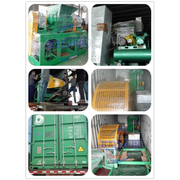 High Speed Scrap Rubber Tires Recycling Machine For Making Rubber Granule