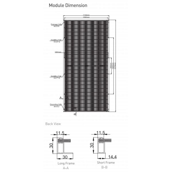 565W-595W Topcon Solar Panel Wide Temperature Range Aluminum Frame 32.6kg