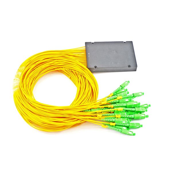 A132 Single Mode Fiber Optic PLC Splitter 3.0mm Black Cassette Module Plastic