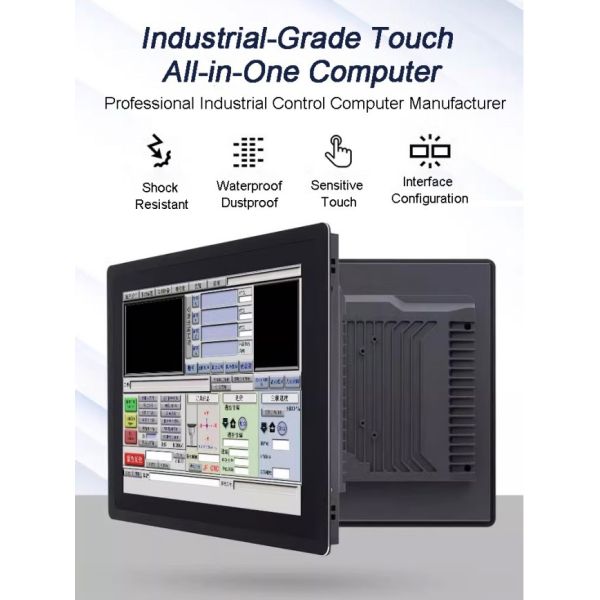 19 inch Industrial Control Display Screens Android Panel Pc IP65 Open Frame Embedded Vertical Touchscreen Monitor 