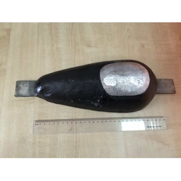 Yacht Zinc / magnesium Cathodic Anodes with Tear Drop water drop shape