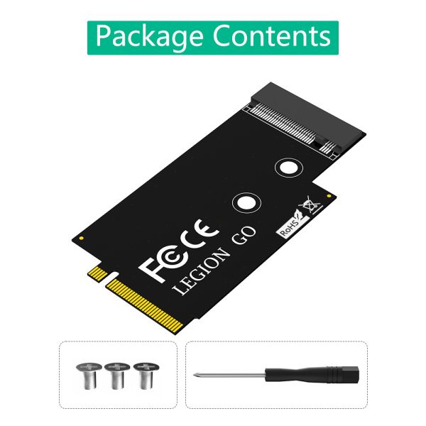 NGFF M.2 Key-M PCI-E 4.0 M2 NVME SSD Converter Adapter Card For Lenovo Legion Go Handheld Conversion
