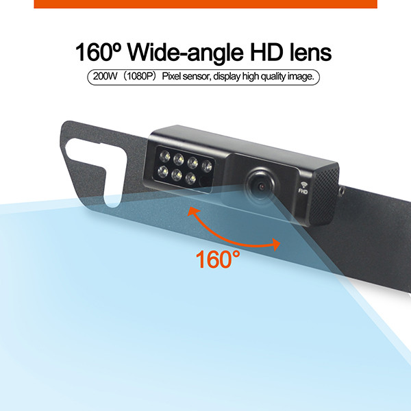 Rearview Mirror Dash Cam Backup Camera AHD Car Charger Receiver