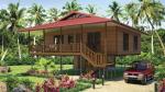 Light Steel Frame wooden design,earthquake proof cyclone proof, Fiji style