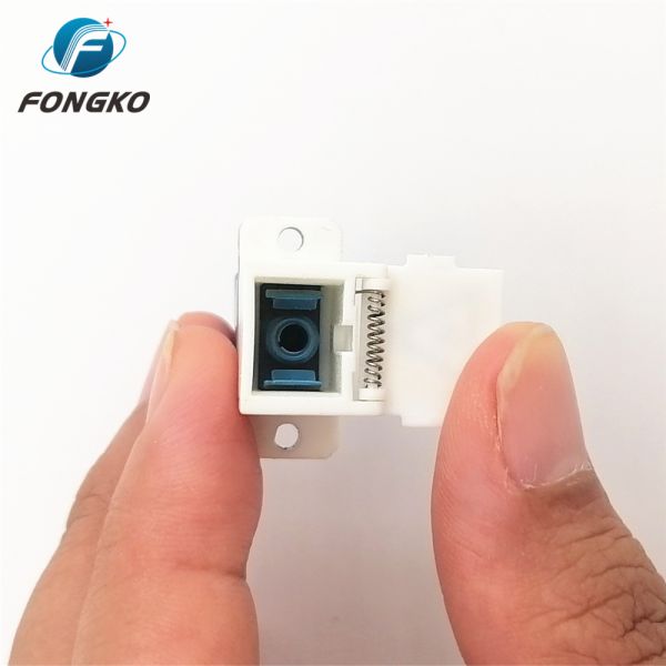 Single Mode LC Duplex Adaptor With Shutter UPC Fiber Optical