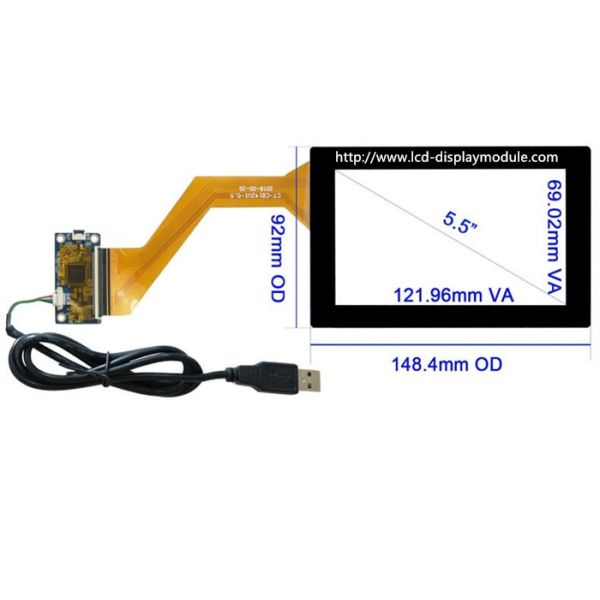Industrial 5.5 Inch Capacitive Touch Screen Panel With USB Interface