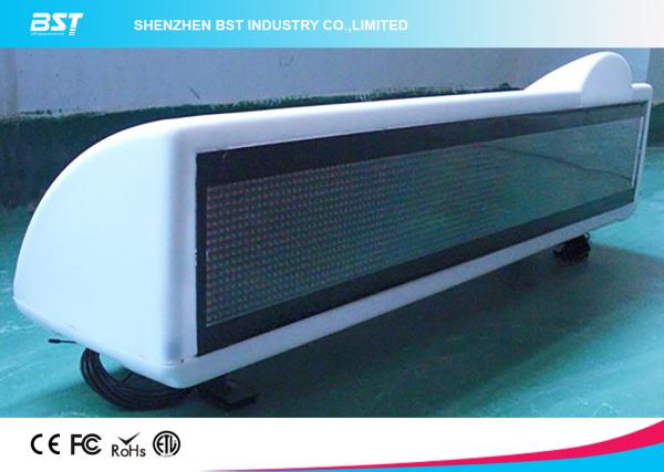 Cheap P6 Single Color Moving Scrolling Led Taxi Display Sign With GSM / GPRS / GPS for sale