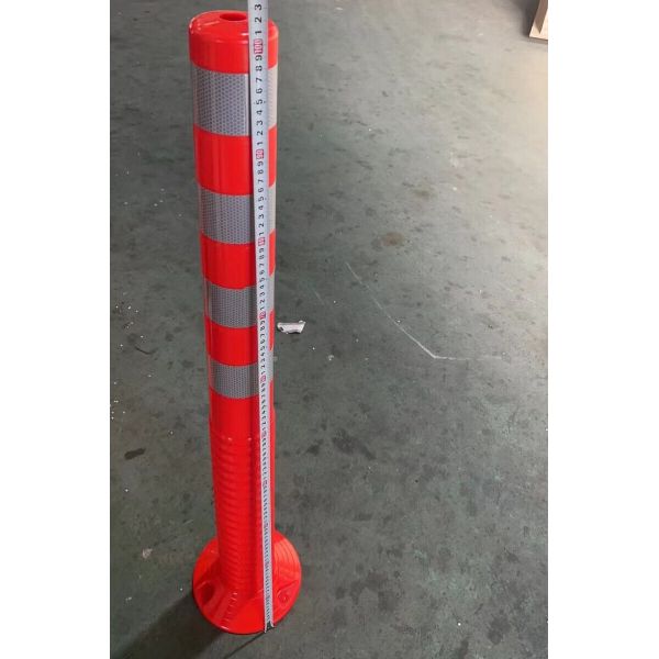 H100cm TPU Flexible Warning Post Road Bollard Delineator Post