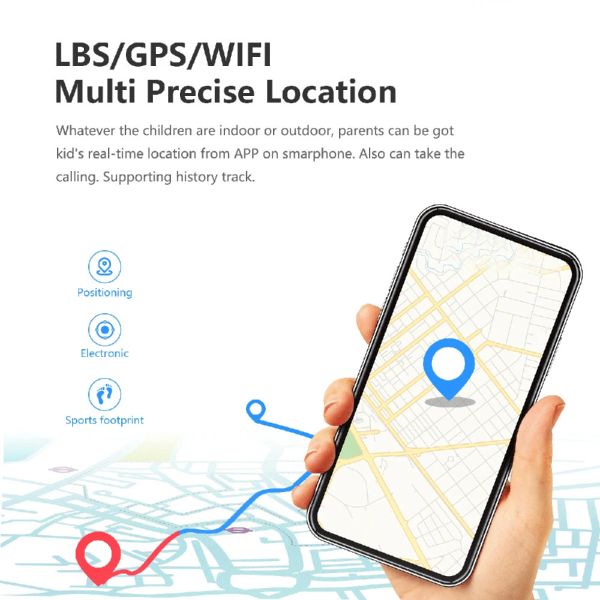 IP67 Waterproof Gps Tracker Watch Alarm Clock LT25 For Kids 240x240