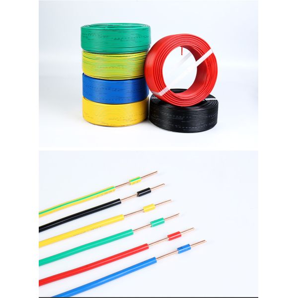 Solid Conductor Single Core Electrical Wire Flat Cable Insulated with Insulation