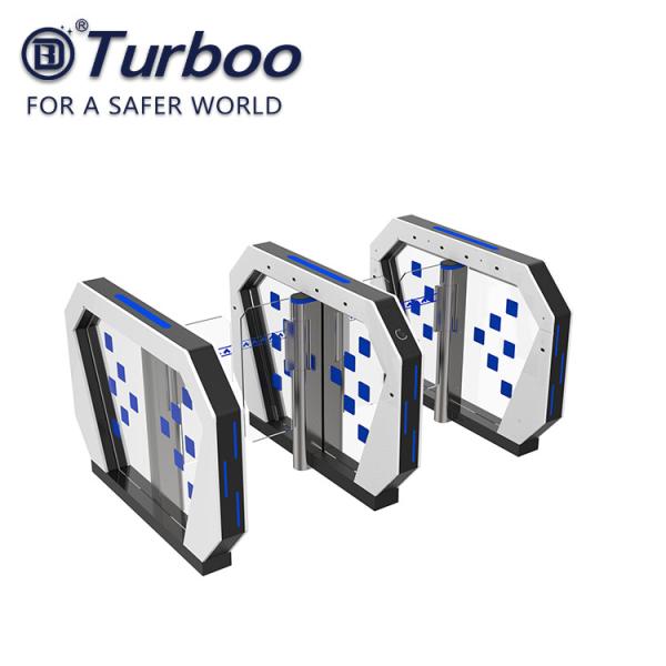 Cheap Security Optical Speed Gate Turnstile RFID Card Reader Facial Recognition Gate With Servo Motor 240V for sale