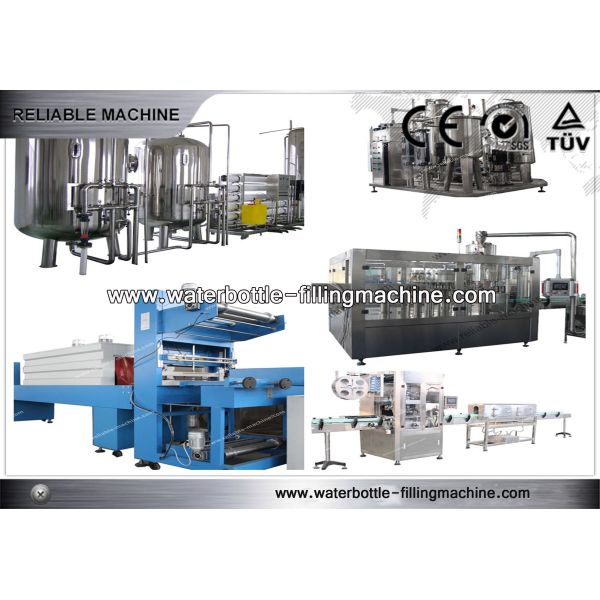PET Bottle Carbonated Drink Complete Production Line 3 In 1 Bottling Filling Machine