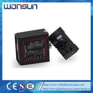 Black Automatic Barrier Gate Vehicle Loop Detector Single / Double