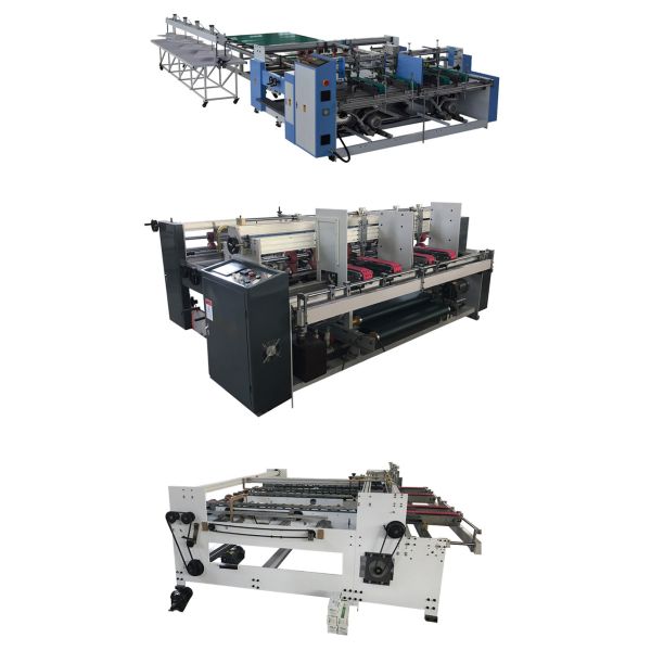 5ply Cardboard Fold And Glue Machine 4000 Pieces/Hour Flexible Operation