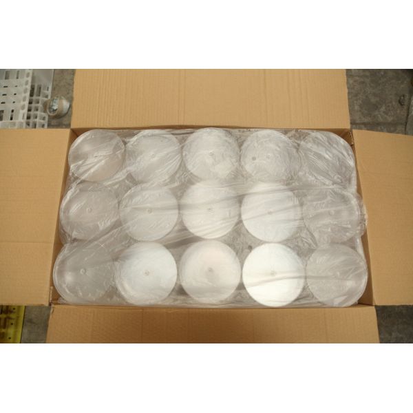 Transparent PET Plastic Jars Crown Lid Sealing Type Round Shape 80G