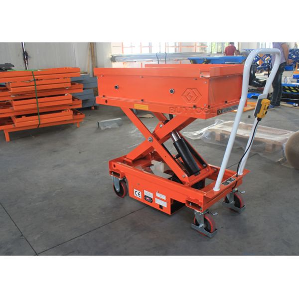 light duty manual mobile scissor lift table 1500mm Electric Ball Platform Transfer