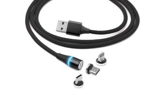 China Data Transmission Magnetic Micro Usb Data Cable , Magnetic Usb Type C Data Cable on sale