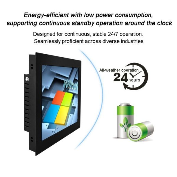 Fanless Waterproof 15 Inch Large Industrial Panel PCs Core 10th I5 All in One Pcs Embedded Multi-touch Panel Computer