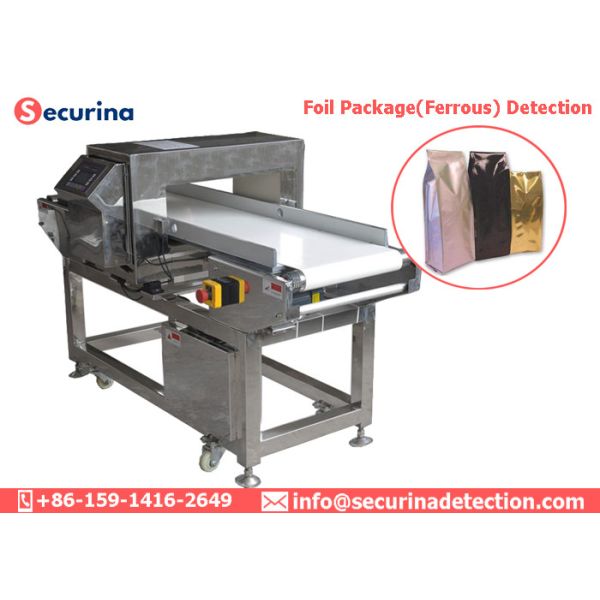 Waterproof Food Industry Linear Conveyor Belt Metal Detector High Sensitivity