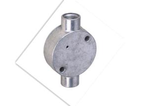 Indoor / Outdoor Conduit Junction Box 2 Way Type Aluminum Material