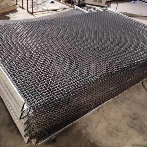 High Tensile 65mn Hooked Galvanized Crimped Wire Mesh For Coal Mine Industry