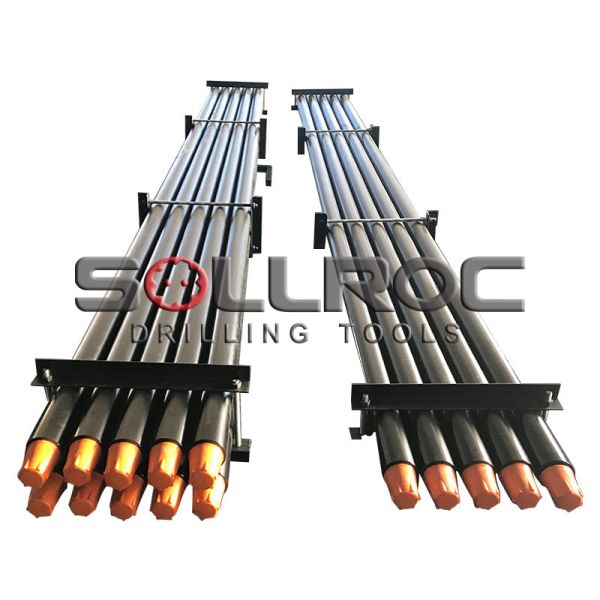 76mm - 140mm 2 3/8" API REG DTH Drill Rods With Wrench Flat