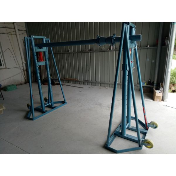 20 Ton Cable Drum Stand With Hydraulic Lifting Jack In Line Construction