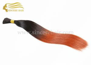 Best Fashion Hair Products, 50 CM Double Drawn Straight Ombre Remy Human Hair Bulk Extension For Sale wholesale