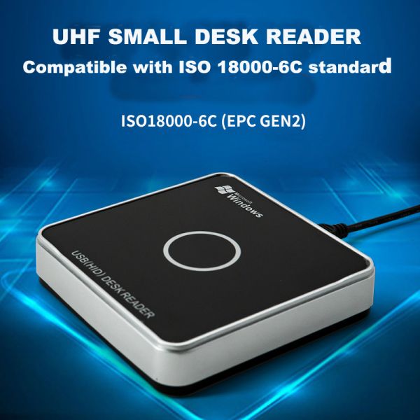 Kebo CK-34 compatible 18000-6C standard small desktop qr code UHF RFID barcode reader