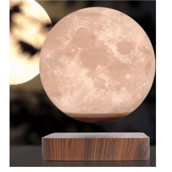 promotion new square base magnetic levitation 6inch moon lamp light for decor gift
