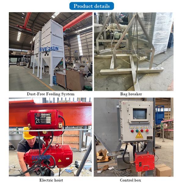 Dust Free Feeding System Bulk Bag Unloading Station Big Bag Discharger For Power