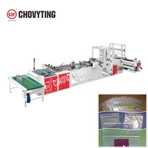 China Automatic PE LDPE Slider Zipper Bag Making Machine 100PCS/Min on sale