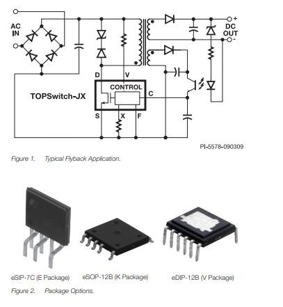 TOP271KG AC DC Converter Chip TOPSwitch-JX Offline Switcher IC