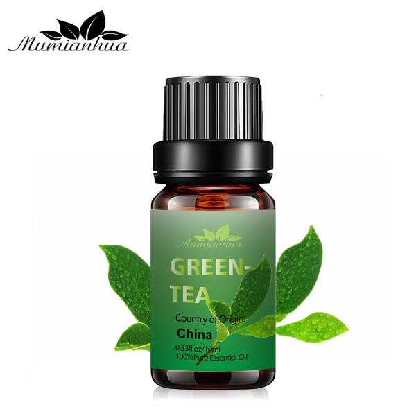 Cheap 10ml Organic Green Tea Essential Oil Perfume 100% Pure Natural Essential Oil ODM for sale
