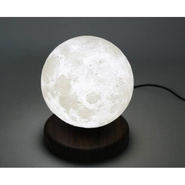 360 rotating round base magnetic levitation floating bottom 5inch moon lamp night lighting for gift christmas