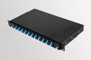 Best LC / UPC 24 Core Fiber Optic Patch Panel 19 Inch 1U OHSAS18001 Certification wholesale