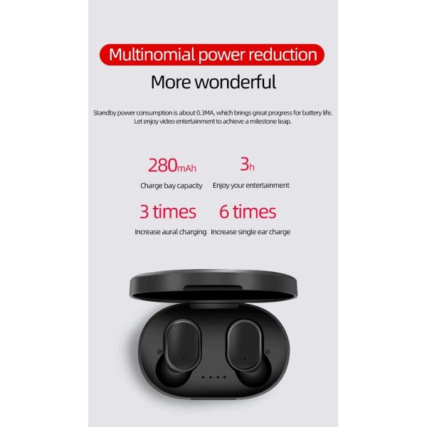 Mi Amazon 2020 Top Seller A6s Airdots in-Ear Earphone Bluetooth Headphone