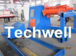Active Uncoiling / 10 Ton Hydraulic Decoiler Curving Machine With Coil Car TW