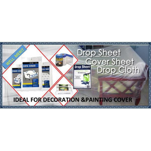 4x5M All Purpose Cover /Repair Sheet/Plastic Dust Sheet