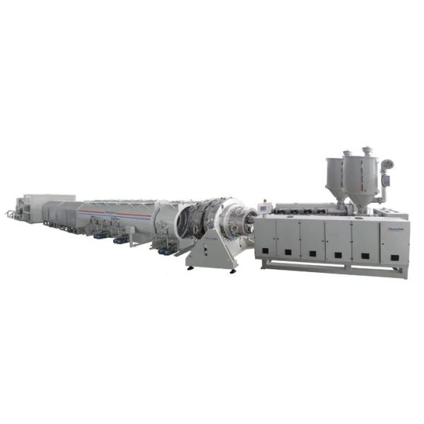 HDPE Solid Wall Pressure Pipe Extrusion Line for Gas Water Supply