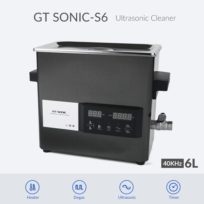 110V Ultrasonic Vegetable And Fruit Washer Easy To Use With Ditial Heater Timer For 6L Tank