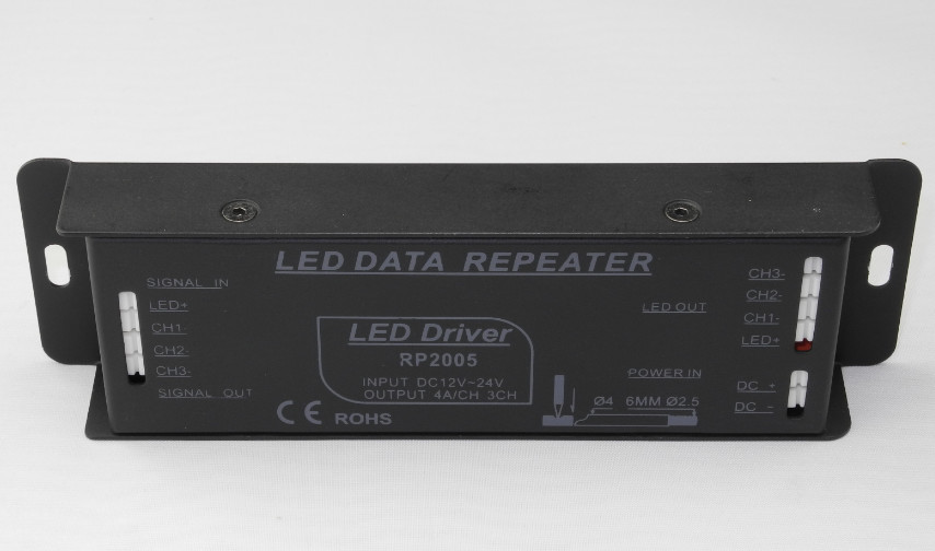 Black PWM Signal LED Lighting Controller Security Protection Function Available
